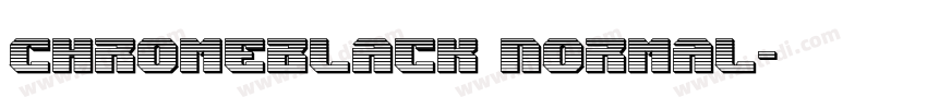 ChromeBlack Normal字体转换